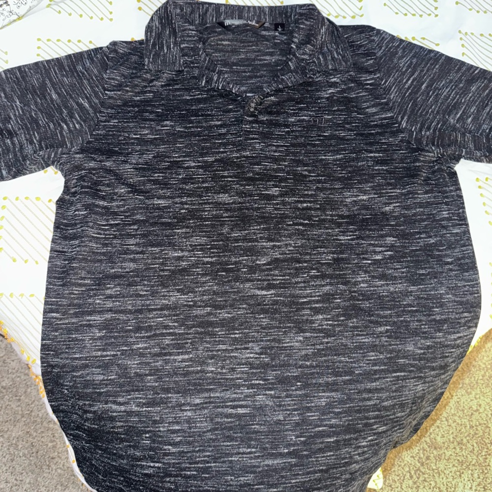 Travis Mathew Charcoal Heather Polo Shirt